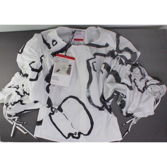 Zara NWT Art & Deco Pottery Jade Paton Collection Limited Edition XS-Small - Picture 3 of 10